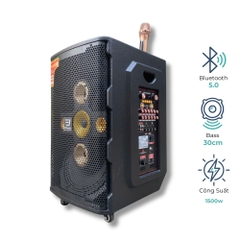 Loa Karaoke Xách Tay EV-733 EV ACOUSTIC Bass Đôi 30cm | Công Suất 1500W