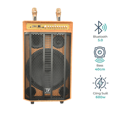 EV Acoustic | EV-418 | Loa Xách Tay Karaoke | Bass 40Cm | Công Suất 600W