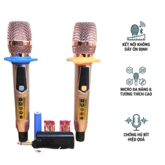 Micro Không Dây EV-550 | Vỏ Kim Loại Cao Cấp | Sóng Ổn Định | Hát Nhẹ Chống Hú | Micro Karaoke Đa Năng | EVACOUSTIC