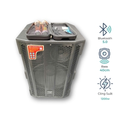 EV Acoustic | EV-488 | Loa Xách Tay Karaoke | Bass 40Cm | Công Suất 1200W