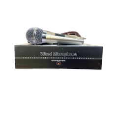 Micro Có Dây Tomahawk Nhật Bản | Jack 6.5mm | Dây Dài 5m | Vỏ Kim Loại Nguyên Khối | Micro Karaoke Hát Hay Chống Hú