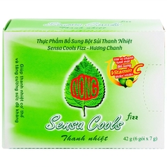 Bột sủi Sensa Cools Enesis giúp thanh nhiệt cơ thể và tăng cường sức đề kháng (6 gói x 7g)
