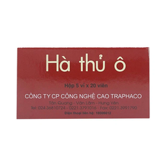 Thuốc Hà Thủ Ô Traphaco điều trị đau lưng, mỏi gối, di mộng tinh (5 vỉ x 20 viên)