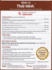 Viên uống Bình Vị Thái Minh hỗ trợ giảm acid dịch vị, giúp bảo vệ niêm mạc dạ dày (2 vỉ x 10 viên)