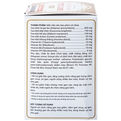 Viên uống Tuệ Linh Plus hỗ trợ giải độc gan, tăng cường chức năng gan (60 viên)