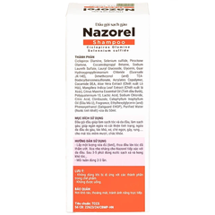 Dầu gội trị gàu Nazorel 50ml hỗ trợ điều trị mẩn ngứa da đầu do gàu và nấm, viêm da
