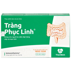 Viên uống Tràng Phục Linh Thái Minh dùng cho người bị viêm đại tràng cấp và mạn tính (2 vỉ x 10 viên)