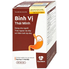 Viên uống Bình Vị Thái Minh hỗ trợ giảm acid dịch vị, giúp bảo vệ niêm mạc dạ dày (80 viên)