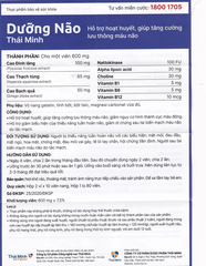 Viên uống Dưỡng Não Thái Minh hỗ trợ hoạt huyết, tăng cường lưu thông máu não (2 vỉ x 10 viên)