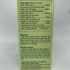 Bột sủi Thanh Nhiệt Livecool Nam Dược hương chanh hỗ trợ giải độc, mát gan (10 gói x 7g)