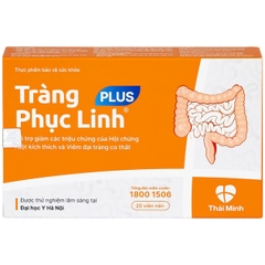 Viên uống Tràng Phục Linh Plus Thái Minh hỗ trợ giảm các triệu chứng của hội chứng ruột (2 vỉ x 10 viên)