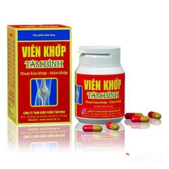 Viên khớp Tâm Bình hỗ trợ giảm các triệu chứng của thoái hóa khớp, viêm khớp (60 viên)