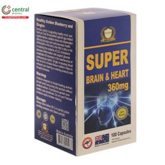 Thực phẩm bảo vệ sức khỏe Super Brain & Heart 360mg (100 Viên)
