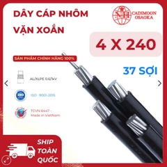Cáp Nhôm Vặn Xoắn ABC 4x240mm² – Cách Điện XLPE – 0.6kV – TCVN 6447