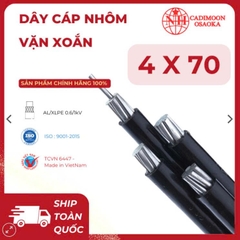 Cáp Nhôm Vặn Xoắn ABC 4x70mm² – Cách Điện XLPE – 0.6kV – TCVN 6447