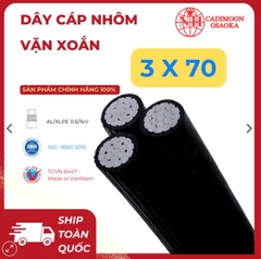 Cáp Nhôm Vặn Xoắn ABC 3x70mm² – Cách Điện XLPE – 0.6kV – TCVN 6447
