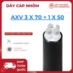 Dây Cáp Nhôm AXV 3×70 + 1×50 – Trung Tính Lớn, Tải Cao, Giá Tốt