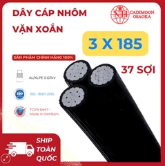 Cáp Nhôm Vặn Xoắn ABC 3x185mm² – Cách Điện XLPE – 0.6kV – TCVN 6447