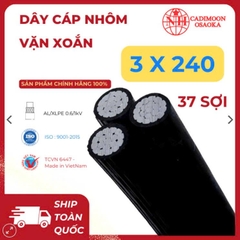 Cáp Nhôm Vặn Xoắn ABC 3x240mm² – Cách Điện XLPE – 0.6kV – TCVN 6447