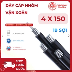 Cáp Nhôm Vặn Xoắn ABC 4x150mm² – Cách Điện XLPE – 0.6kV – TCVN 6447