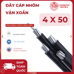 Cáp Nhôm Vặn Xoắn ABC 4x50mm² – Cách Điện XLPE – 0.6kV – TCVN 6447