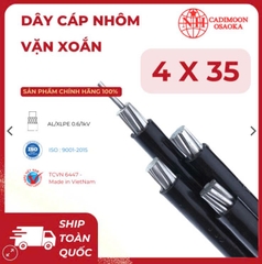 Cáp Nhôm Vặn Xoắn ABC 4x35mm² – Cách Điện XLPE – 0.6kV – TCVN 6447