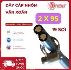 Cáp Nhôm Vặn Xoắn ABC 2x95mm² – Cách Điện XLPE – 0.6kV – TCVN 6447
