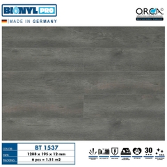 Sàn gỗ Binyl Pro BT1537 12mm – Charcoal Oak