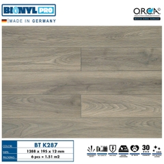 Sàn gỗ Binyl Pro BTK287 12mm – Steelwork Oak