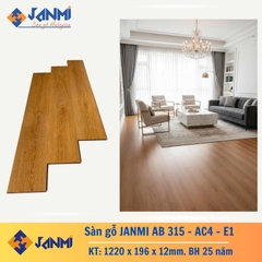 Sàn gỗ Janmi AB315 nhập khẩu 12mm