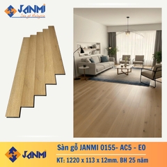 Sàn gỗ Janmi O155 nhập khẩu 12mm