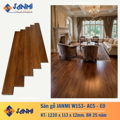 Sàn gỗ Janmi W153 nhập khẩu 12mm