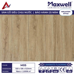 Sàn gỗ Maxwell M05 cốt nâu lát thẳng