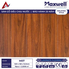 Sàn gỗ Maxwell M07 cốt nâu lát thẳng