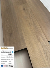 Sàn gỗ Mido Wood M91 cốt đen lát thẳng 12mm