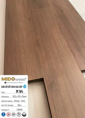 Sàn gỗ Mido Wood M94 cốt đen lát thẳng 12mm