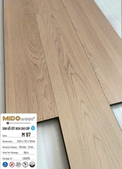 Sàn gỗ Mido Wood M97 cốt đen lát thẳng 12mm
