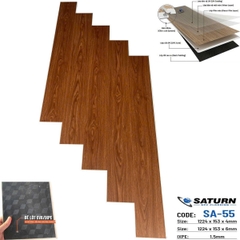 Sàn nhựa SPC Saturn SA-55 7,5mm cả đế IXPE
