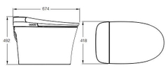 Bồn cầu thông minh JOMOO ZD7140-SA-IDO305