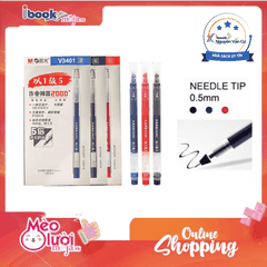Hộp 12 Bút nước M&G AGPV3401 ngòi 0.5mm - Viết êm trơn, siêu nhiều mực