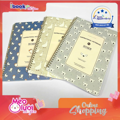 Sổ Lò Xo Hải Tiến A4 Kẻ Ngang 200 Trang 60gsm bìa bồi cao cấp