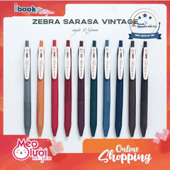 Bút Gel ZEBRA SARASA VINTAGE 0.5mm Mực Nhanh Khô Viết Êm