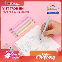 Hộp 5 bút gel Thiên Long Pazto ngòi 0.5mm Gel-B015 - Bút gel mực xanh viết trơn,