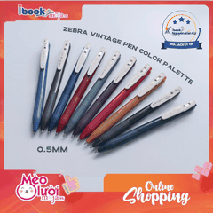 Bút Gel ZEBRA SARASA VINTAGE 0.5mm Mực Nhanh Khô Viết Êm