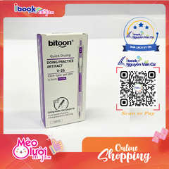 Bút Gel Bitoon V26 Ngòi Kim 0.5mm Mực Tím Khô Nhanh – Bút Viết Học Sinh Văn Phòng