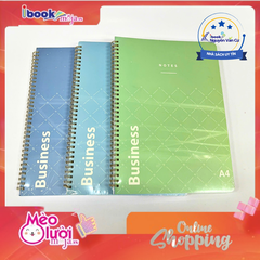 Sổ Lò Xo Hải Tiến A4 Kẻ Ngang 200 Trang 60gsm bìa bồi cao cấp