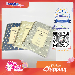 Sổ Lò Xo Hải Tiến A4 Kẻ Ngang 200 Trang 60gsm bìa bồi cao cấp