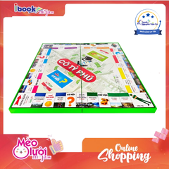 Cờ Tỷ Phú - Bàn Cờ Nhựa Lớn 42x42 cm (Sato038) Made in Việt Nam