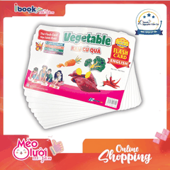 Flash Card Tiếng Anh - Vegetable (Rau Củ Quả) (Tái Bản 2023)