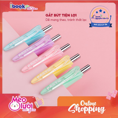 Hộp 5 bút gel Thiên Long Pazto ngòi 0.5mm Gel-B015 - Bút gel mực xanh viết trơn,